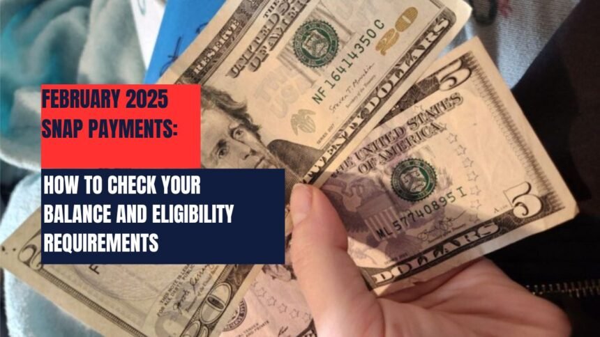 February 2025 SNAP Payments: How to Check Your Balance and Eligibility Requirements