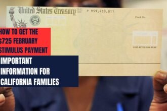 How to Get the $725 February Stimulus Payment: Important Information for California Families